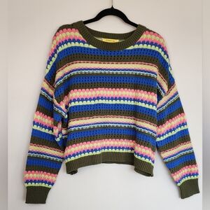 Circus by Sam Edelman Colorful Strioed Sweater